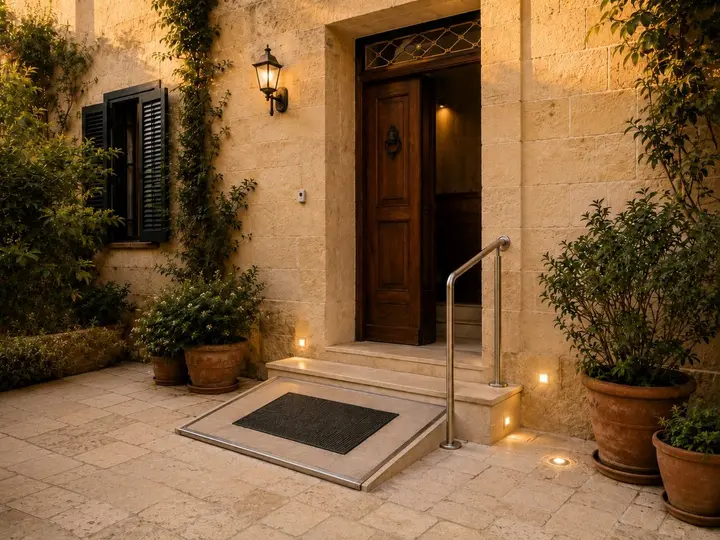 Entrance access - After