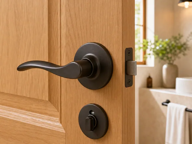 Bathroom Door Handle & Lock