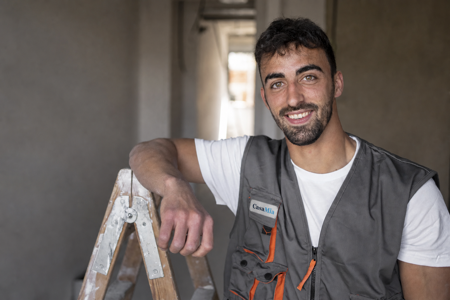 CasaMia home safety worker ready for a home assessment