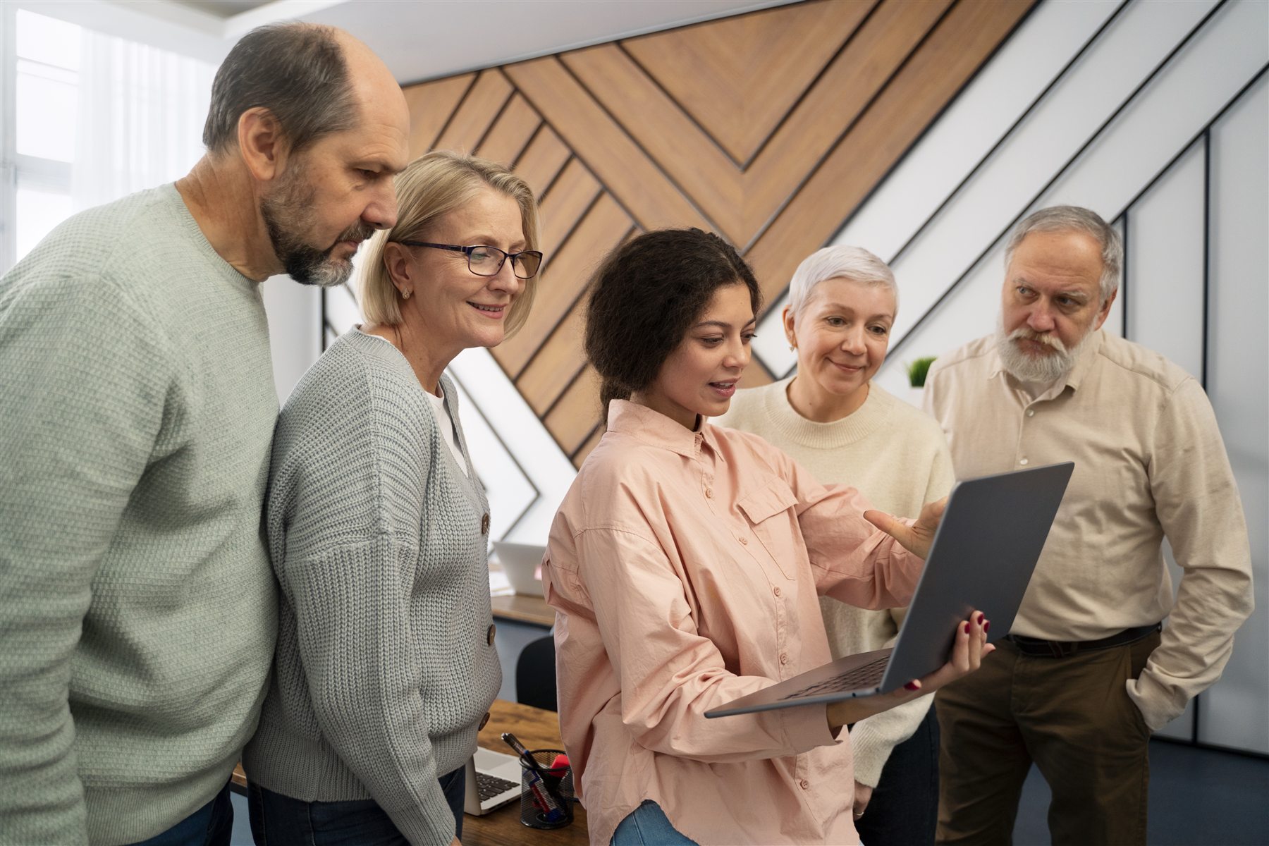 Advisor showing a home-safety review